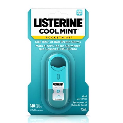 Listerine Pocketmist Oral Care Fresh Breath Spray Cool Mint mouth wash ...