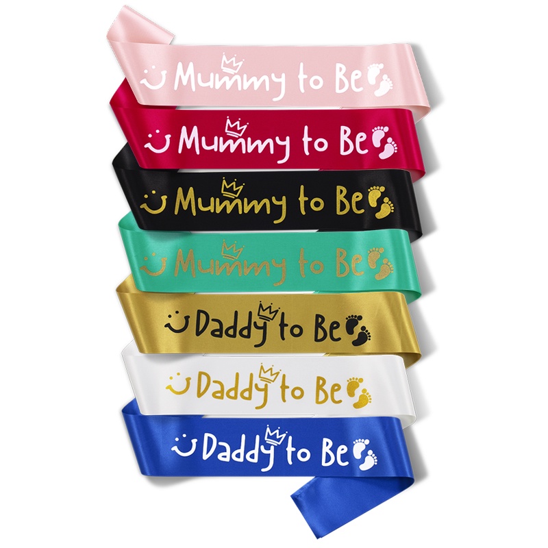 【New Design】Mummy to Be Sash Daddy to Be Sash Baby Shower Party Decoration Gender Reveal It’s a Boy It’s a Girl