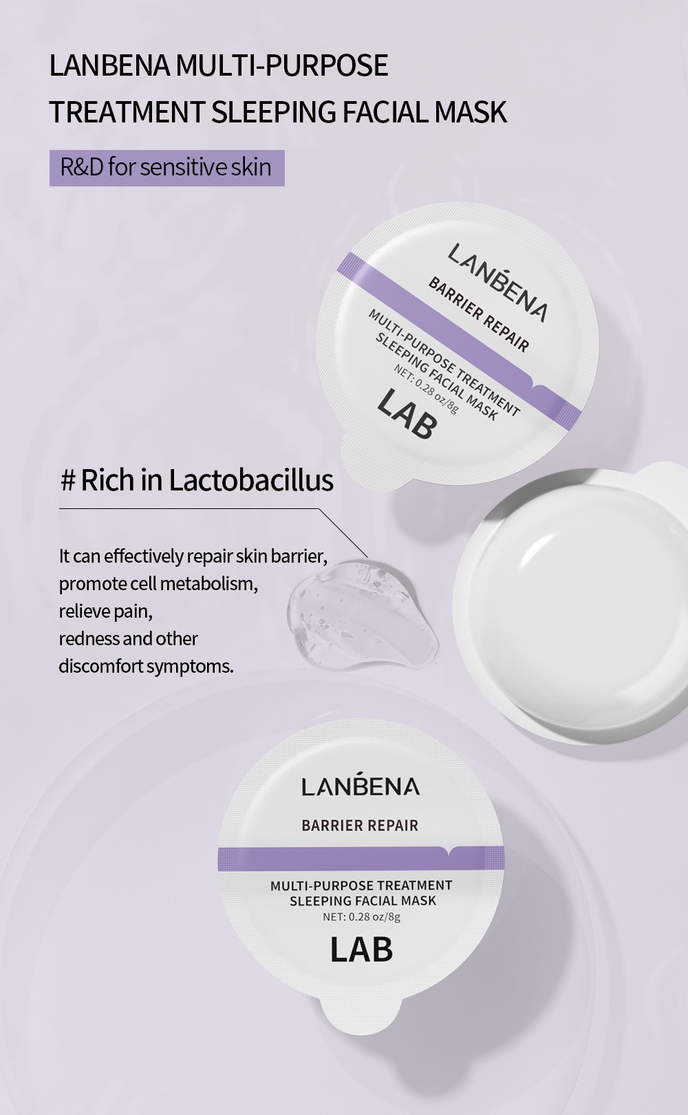 LANBENA MultiPurpose Treatment Sleeping Facial Mask (8g) Shopee Malaysia