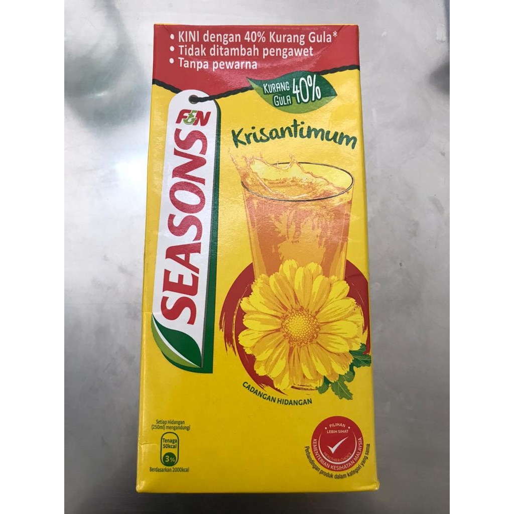 Season Teh Bunga Chrysanthemum Tea 1litre Kotak Shopee Malaysia 2725