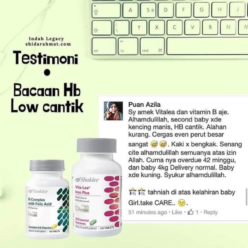 Hot Set Tambah Darah Shaklee Hb Low Tekanan Darah Rendah Vitalea Vitamin C Bcomplex Shopee Malaysia