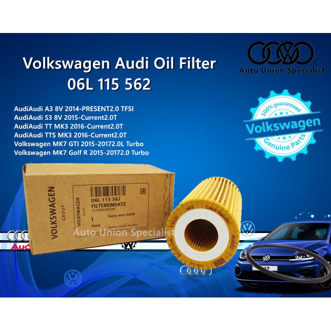 2019 volkswagen jetta oil filter