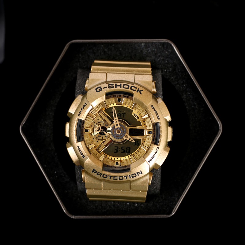 g shock golden watch