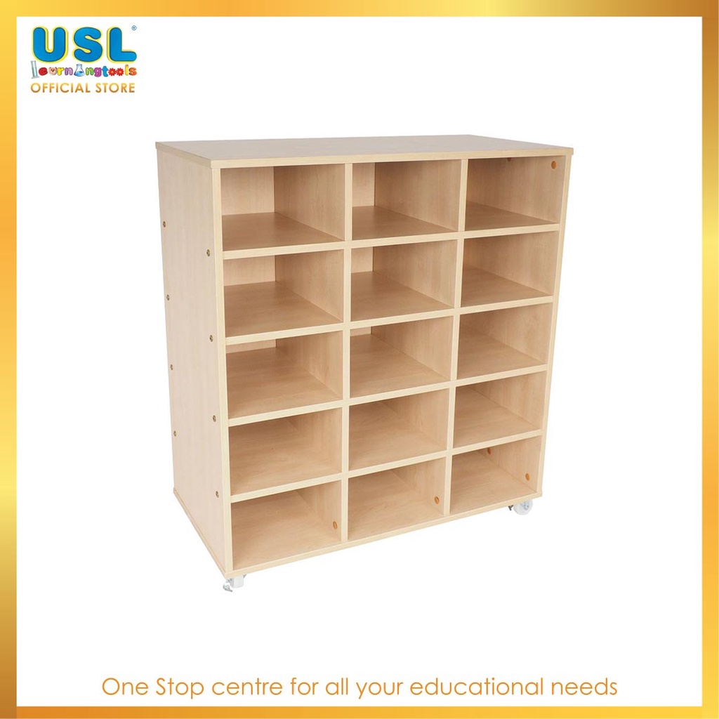 USL’s 15 Compartment Pigeon Hole Shelf - Made by High Quality Solid
