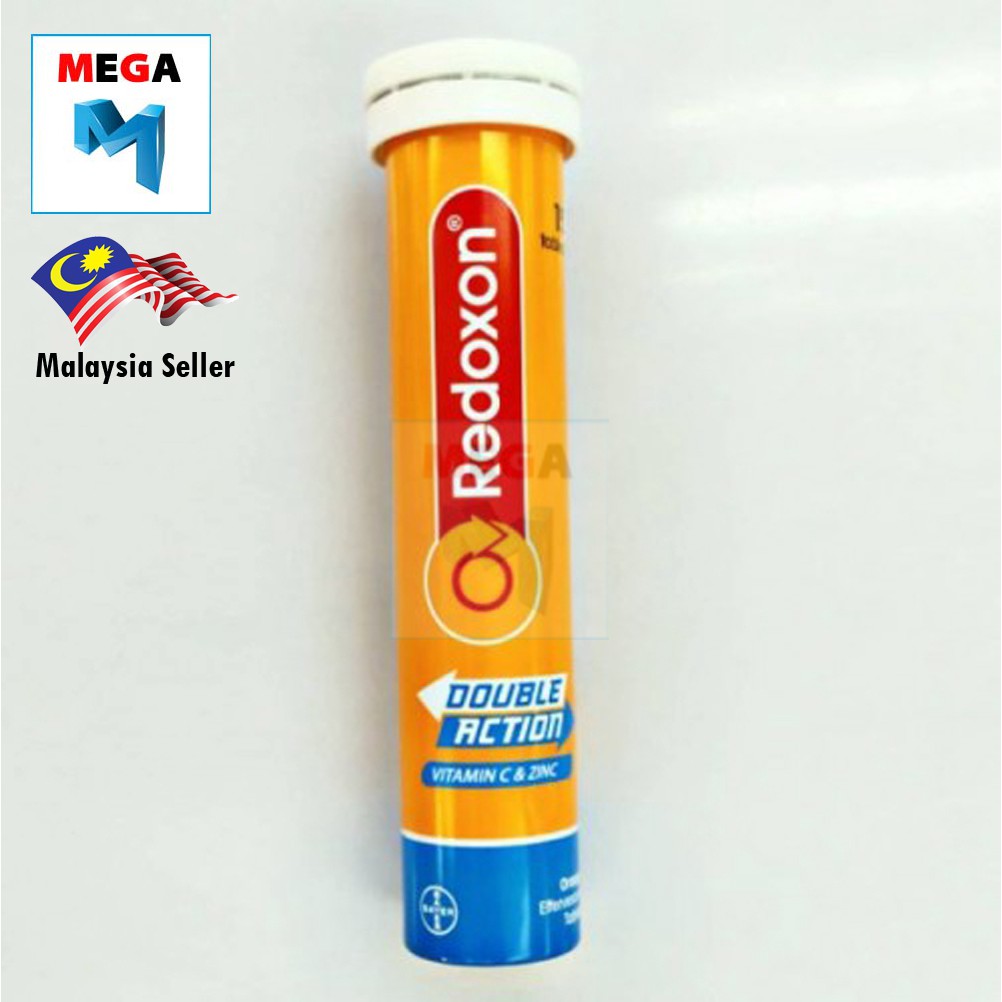 Redoxon Double Action Effervescent Orange 15 Tablets Tube Vitamin C 1000mg Shopee Malaysia