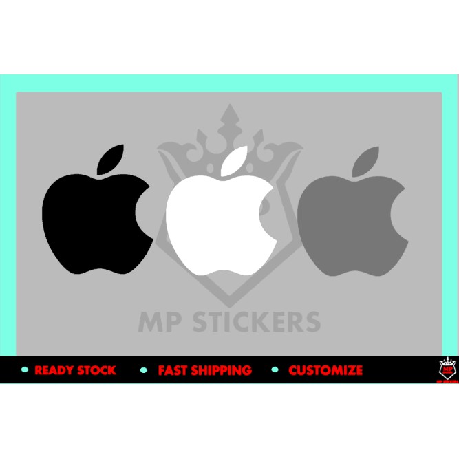 APPLE LOGO STICKER LAPTOP DESKTOP CAR MYVI VIOS VIVA SAGA 