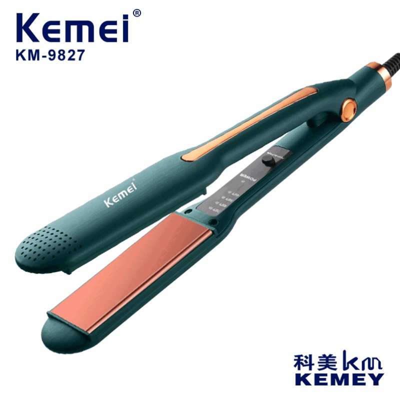 Kemei KM9827 Hair Straightener Wave / Hair Wave Straightener Shopee