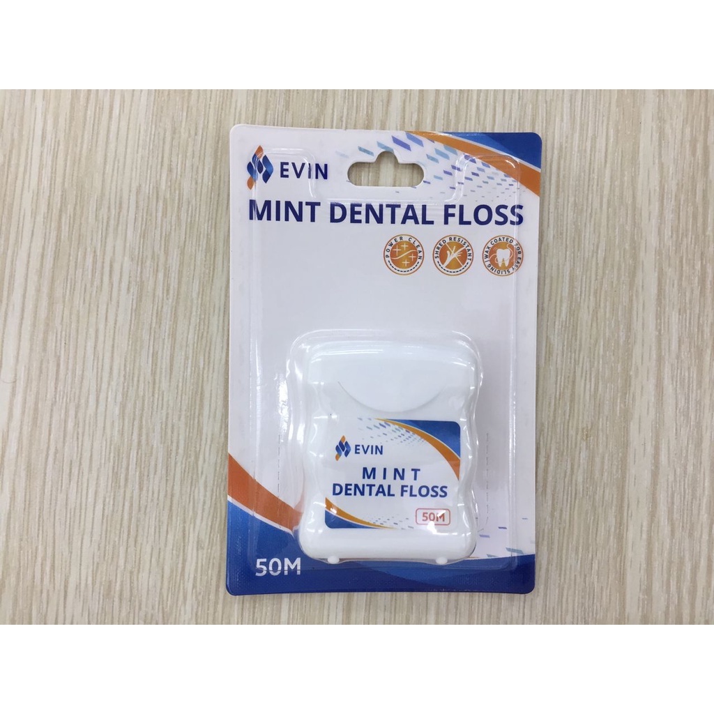 [TY PHARMACY] EVIN Mint Dental Floss 50M (Easily slide into interdental
