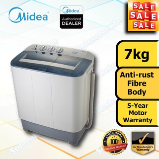 Midea 6kg 7kg 8kg 9kg 11kg 13kg 15kg Semi Auto Washing Machine Mesin Basuh Shopee Malaysia