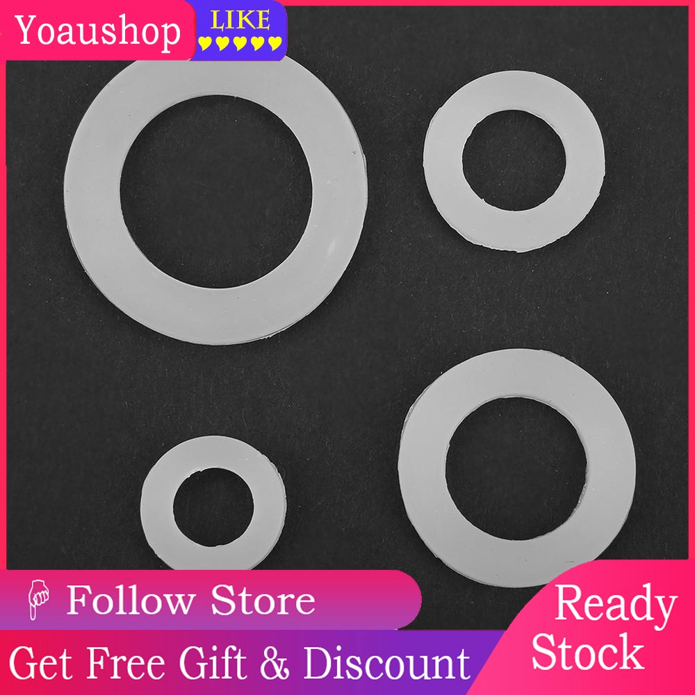 water tap and sprayer 12 pieces 1//2 inch Washer ring White flat rubber seal gasket replacement for pipe connection