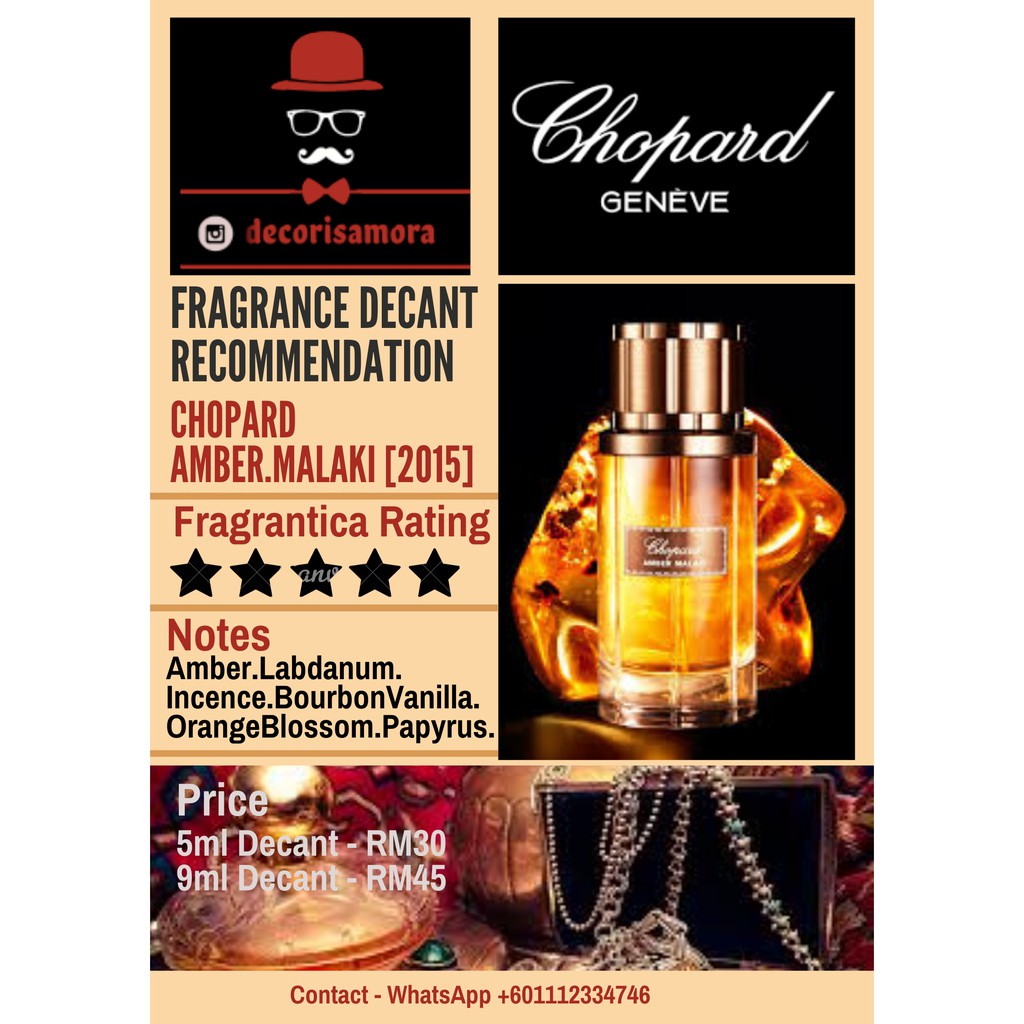 chopard perfume amber malaki