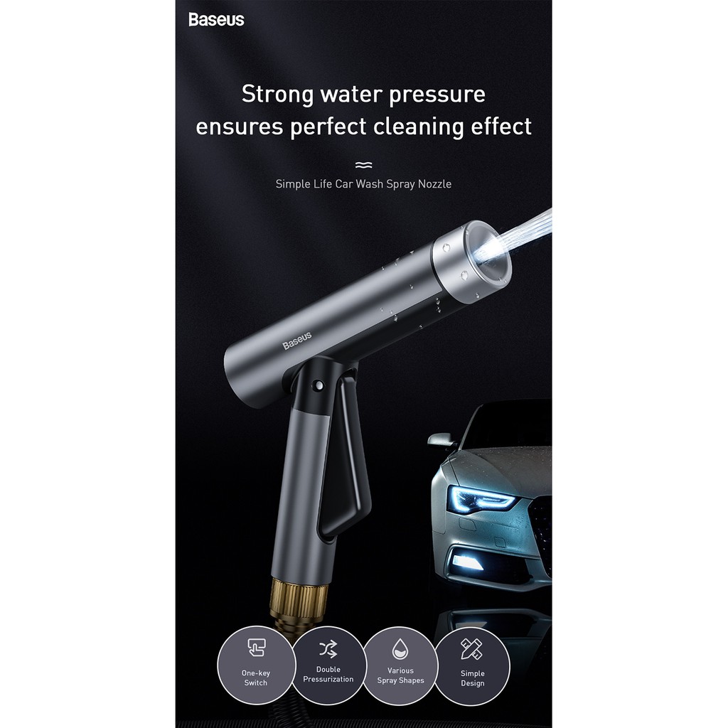 Baseus Simple Life Car Wash Spray Nozzle (with Magic Telescopic Water