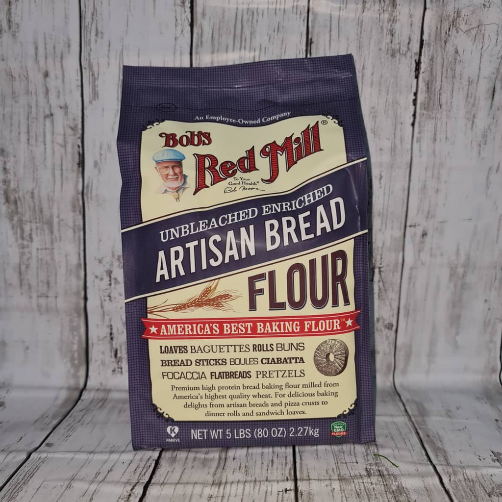 Bob's Red Mill Artisan Bread Flour 2.27kg or 1.36kg (exp : SEP 2022