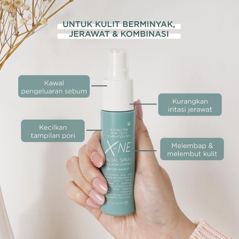 Xne Facial Spray Sendayu Tinggi Toner Kulit Jerawat Dan Berminyak