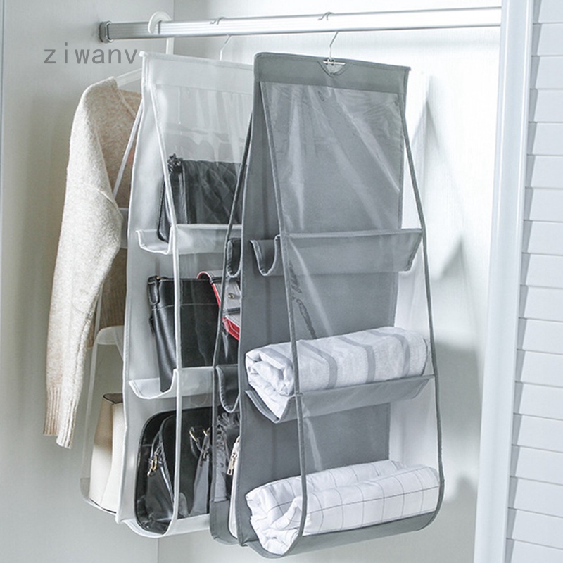 Backpack Handbag Storage Bags Be Hanging Organizer Shoe Storage Bag High Home Supplies 6 Pockets Closet Rack Hangers Shopee Malaysia