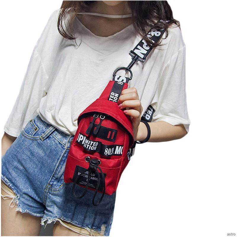Women One Shoulder Bag Canvas Fashion Letter Print Zipper Candy Color Small Bag Women One Shoulder Bag Canvas Fashion Letter Print Zipper Candy Color Small Bag
