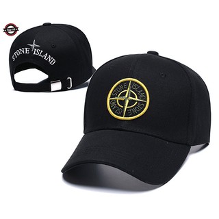 stone island classic embroidered baseball cap