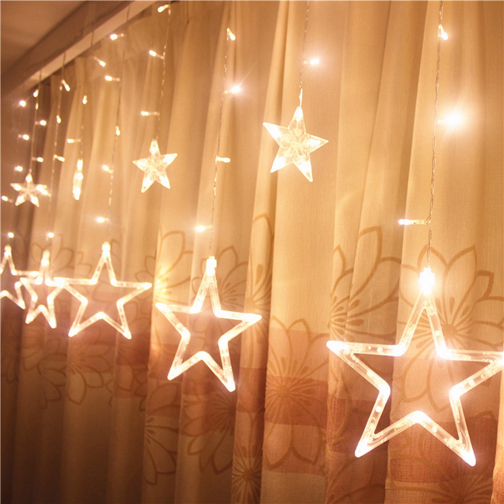 Reliable Quality EID Moon Star Light Muslim Ramadan Decoration Curtain Lamp Fairy String Hari Raya Wedding Decor Se D... - Image 5