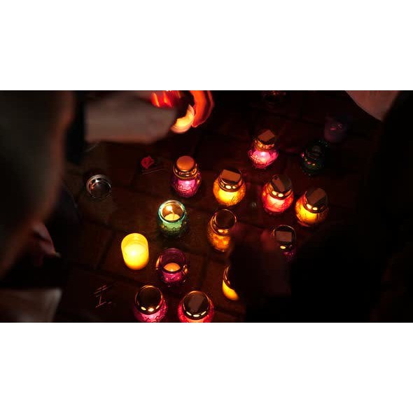 Remembrance Day. Holocaust. Terror Victims Memorial. Hands Lighting Candles. Burning Candles – Videohive 28332272 [down