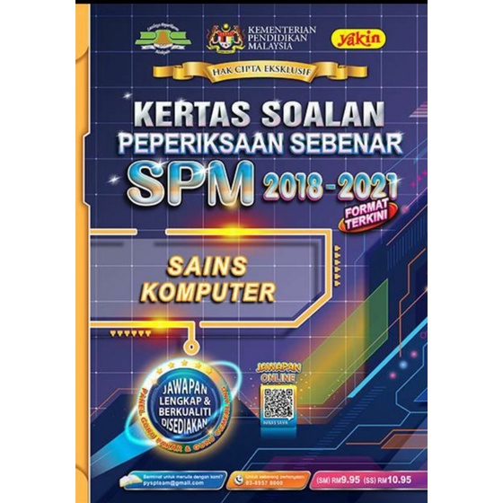 Kertas Soalan Peperiksaan Sebenar Spm Sains Komputer Shopee Malaysia