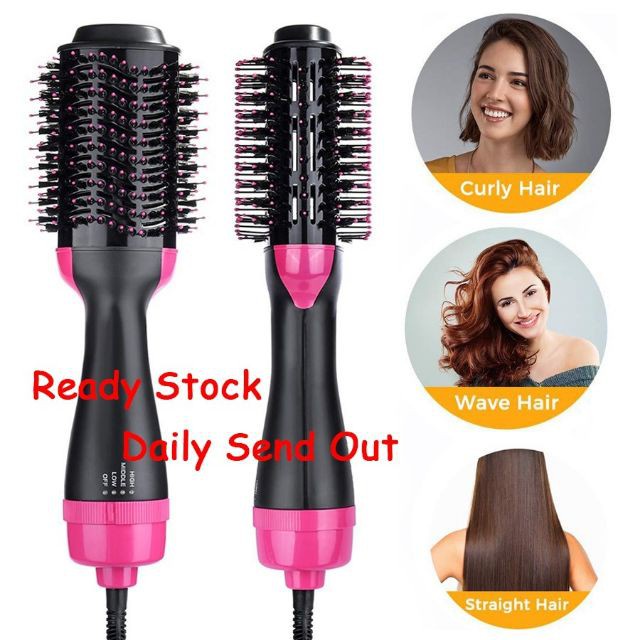 Original Guarrantee Hair dryer 3 in 1 negative ion hot air dryer curly hair straight hair style One Step