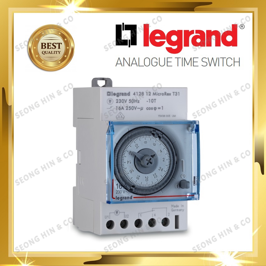 LEGRAND MicroRex 24H 16A TIME SWITCH / Timer Shopee Malaysia