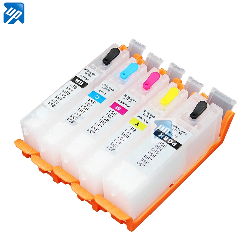 5pcs i 350 i 351 Refillable Ink Cartridge For Canon Pixus Ip7230 Ip8730 Mg5430mg5630 Mx923 Mx723 Mg5530 Ix60 Shopee Malaysia