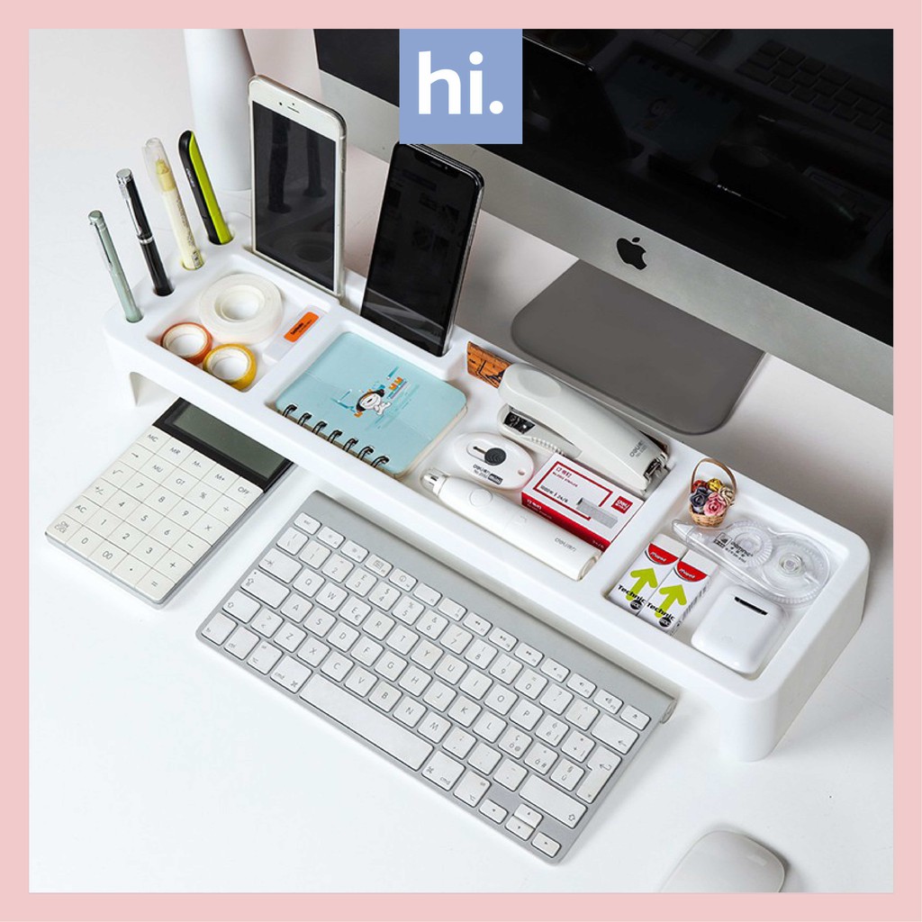 [Desktop Organizer]Keyboard Rack Desk Office Organizer Stationery Phone