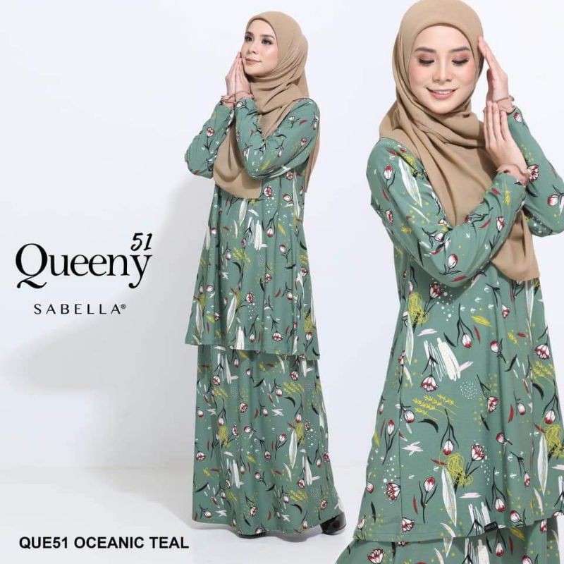 READY STOCK Sabella Queeny Fifty One (Q51) Oceanic Teal (L)