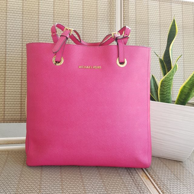 mk tote bag pink