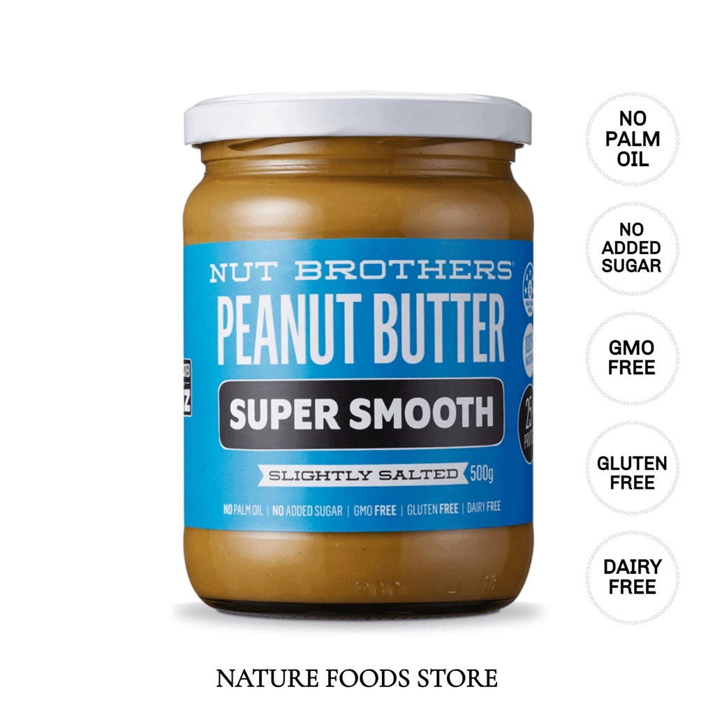 (500g) Nut Brothers Peanut Butter Super Smooth Peanut Butter No Sugar