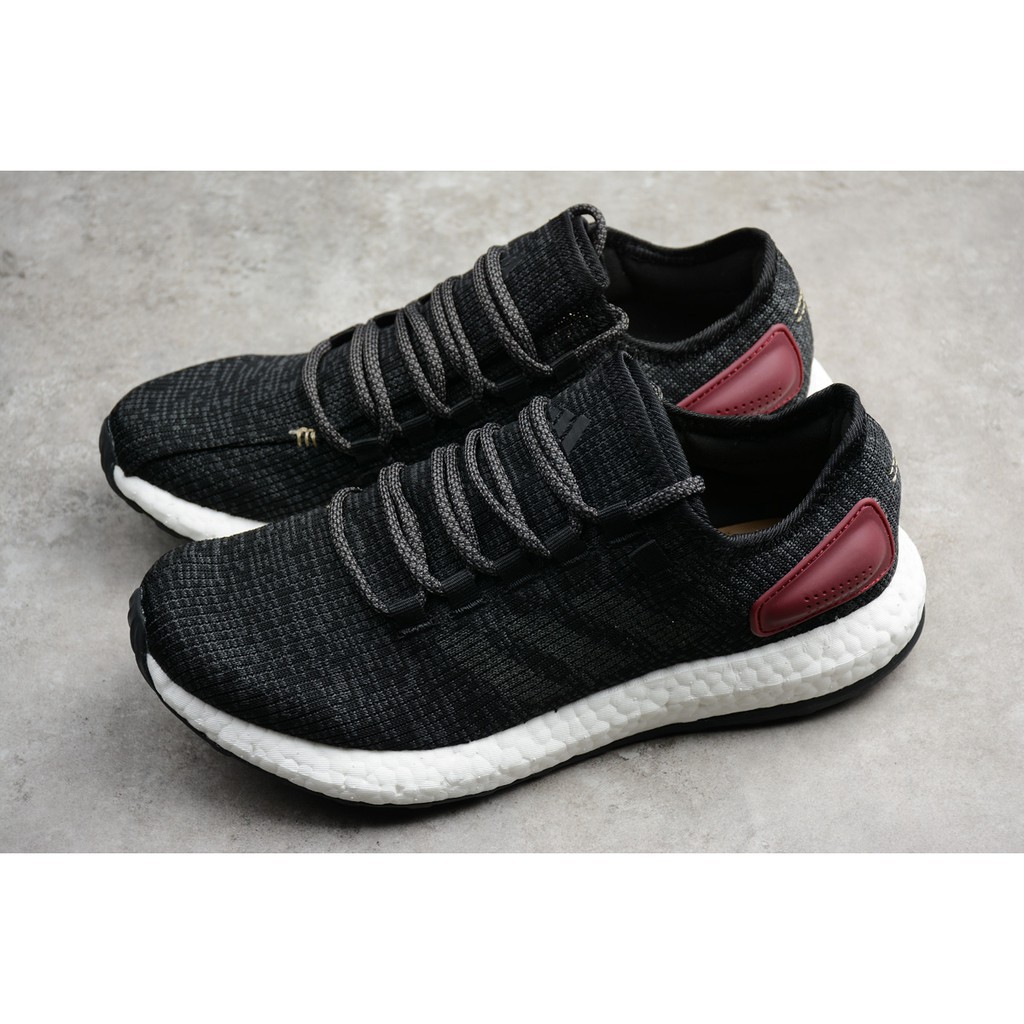 original adidas pure boost black red 