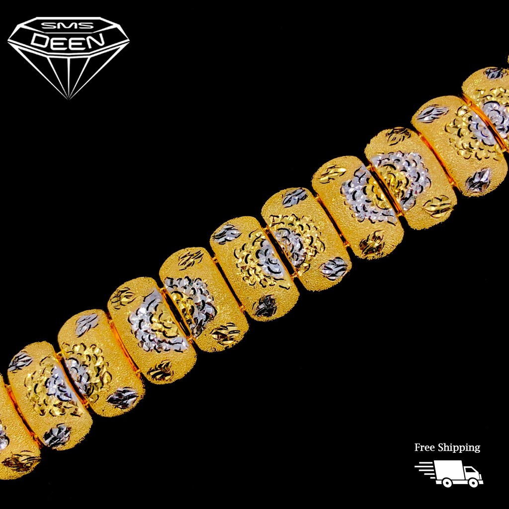 Buy Sms Deen Pulut Dakap Bracelet Batik 2 3cm Lebar 19 3 20 9 Gm Gold 916 Emas Rantai Tangan Pulut Dakap Seetracker Malaysia