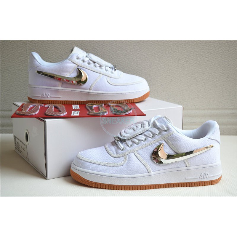 travis scott x nike air force 1 low sail