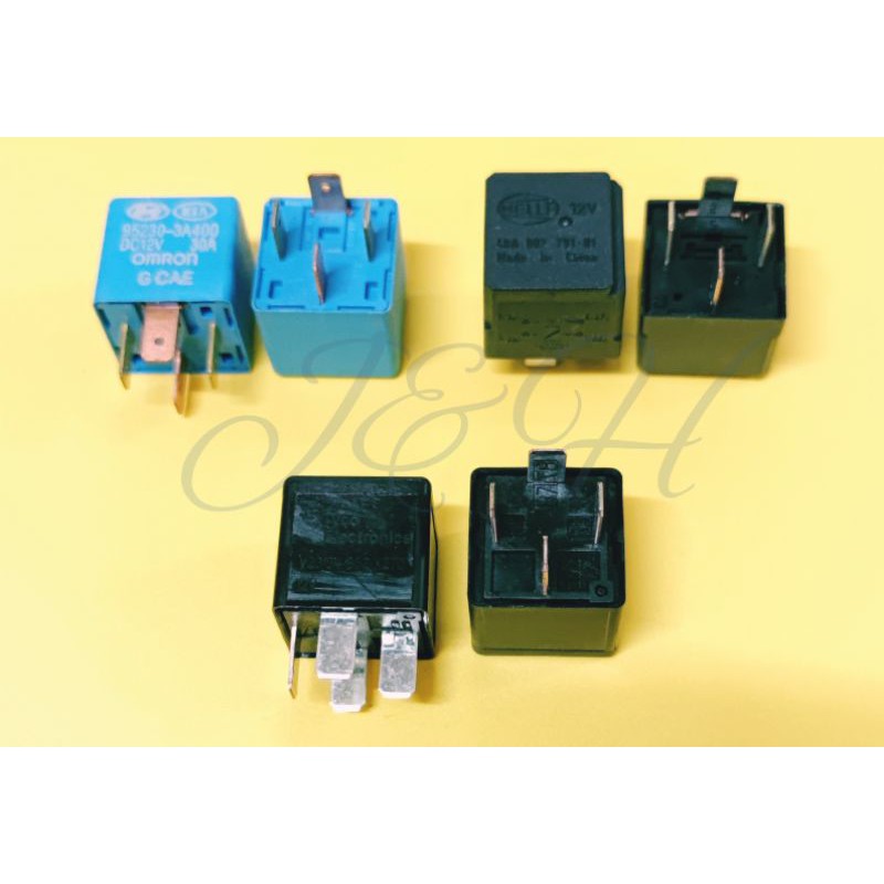 (ORI AND NEW)30A 12V 4PIN FAN / HORN/ALARM/ AIRCOND/HEADLAMP RELAY