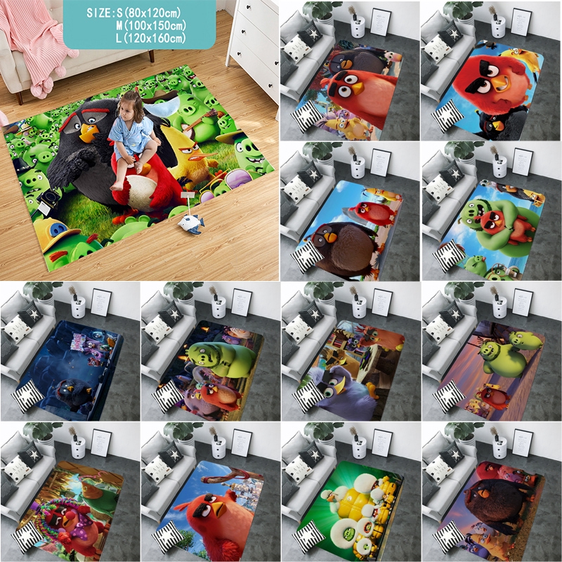 Modern Carpet The Angry Birds Pattern Karpets Large Floor Mats Living Room Rugs Children S Playmats Carpet Shopee Malaysia