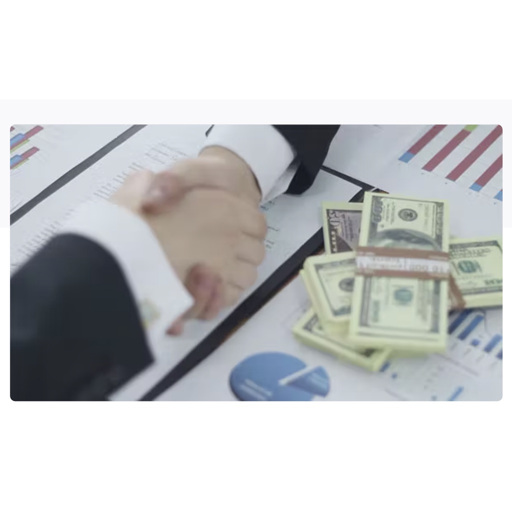 Business Financing Handshake Stock Video Footage - Adobe Premium Pro After Effect