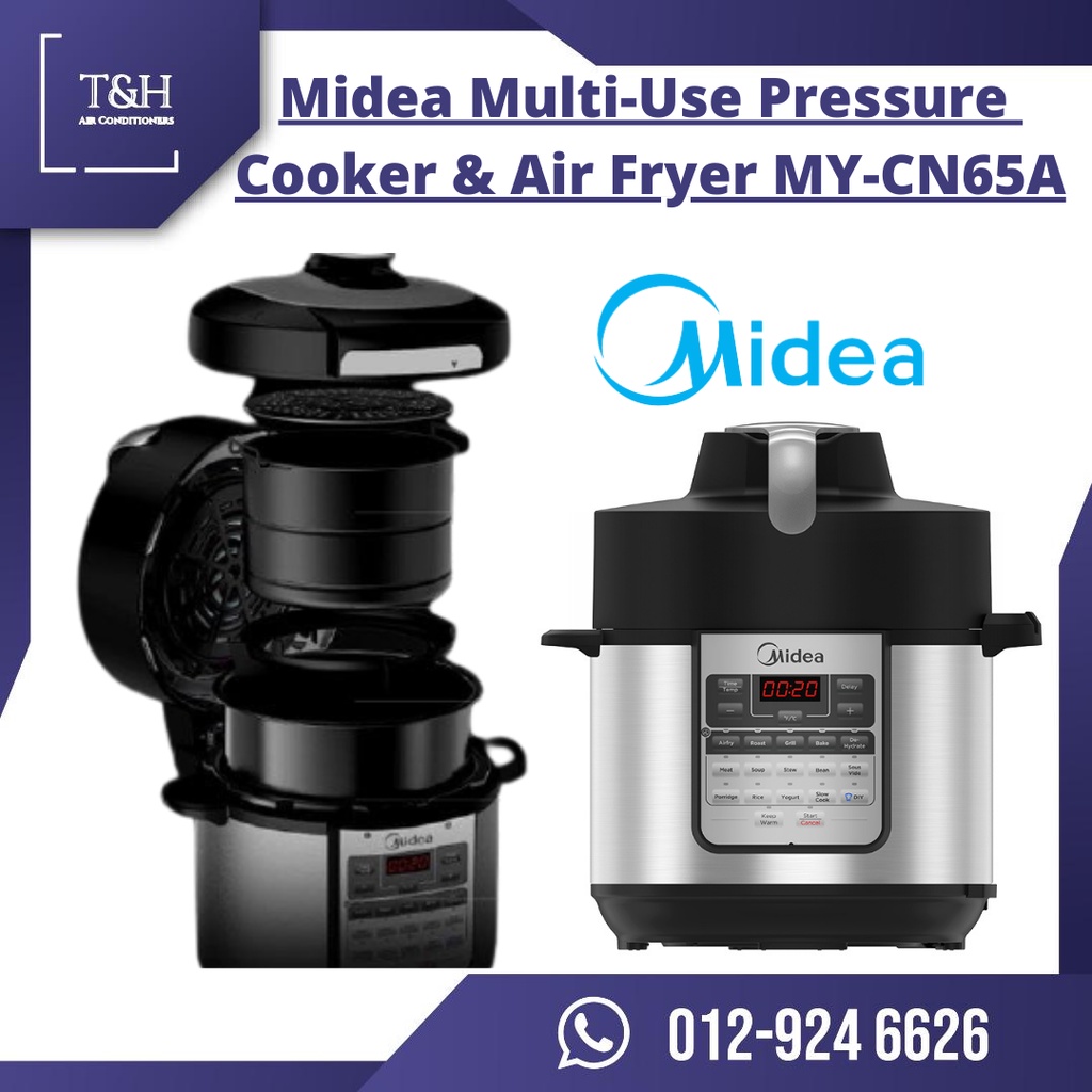 Midea Pressure Cooker MYCN65A 5.7L 2 in 1 Air fryer + Multi Purpose