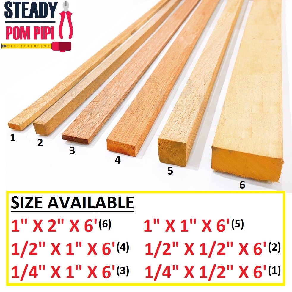 6ft Furniture Wood Line Woodline Batang Kayu Kocai 6 Kaki Kayu Perabot Siling Pintu Shopee Malaysia