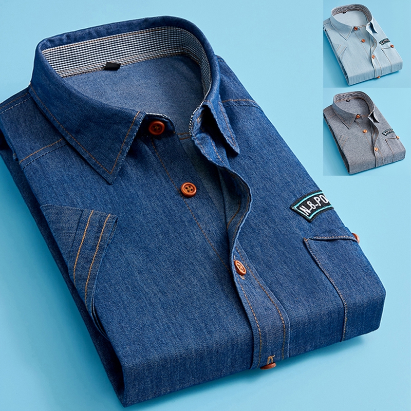 blue jean shirts plus size