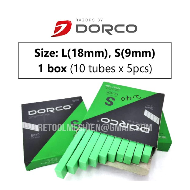 10 Tubes Box Superior Cutting Dorco Cutter Blade Small 9mm Large 18mm Cutter Knife Refill Blade Dc 5s Cb S5 Cb L5 Shopee Malaysia