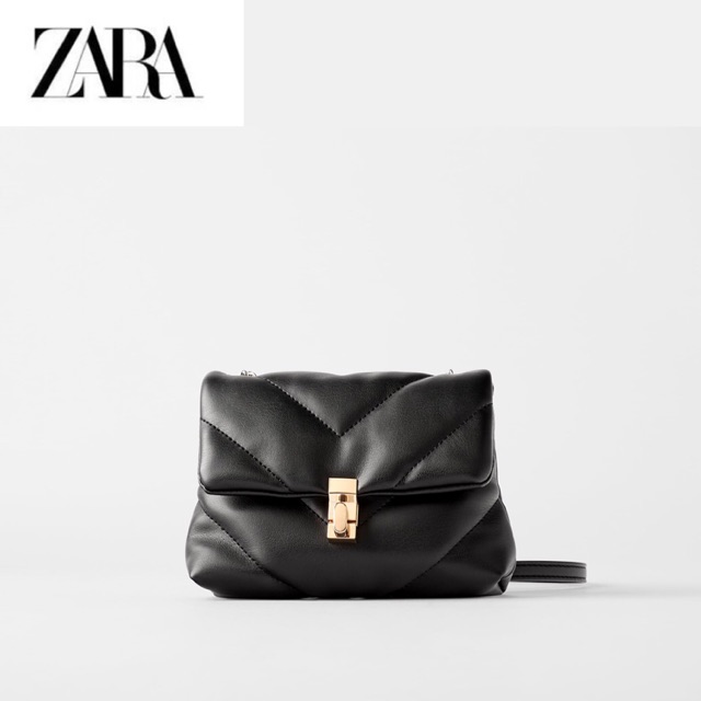 zara quilted bag