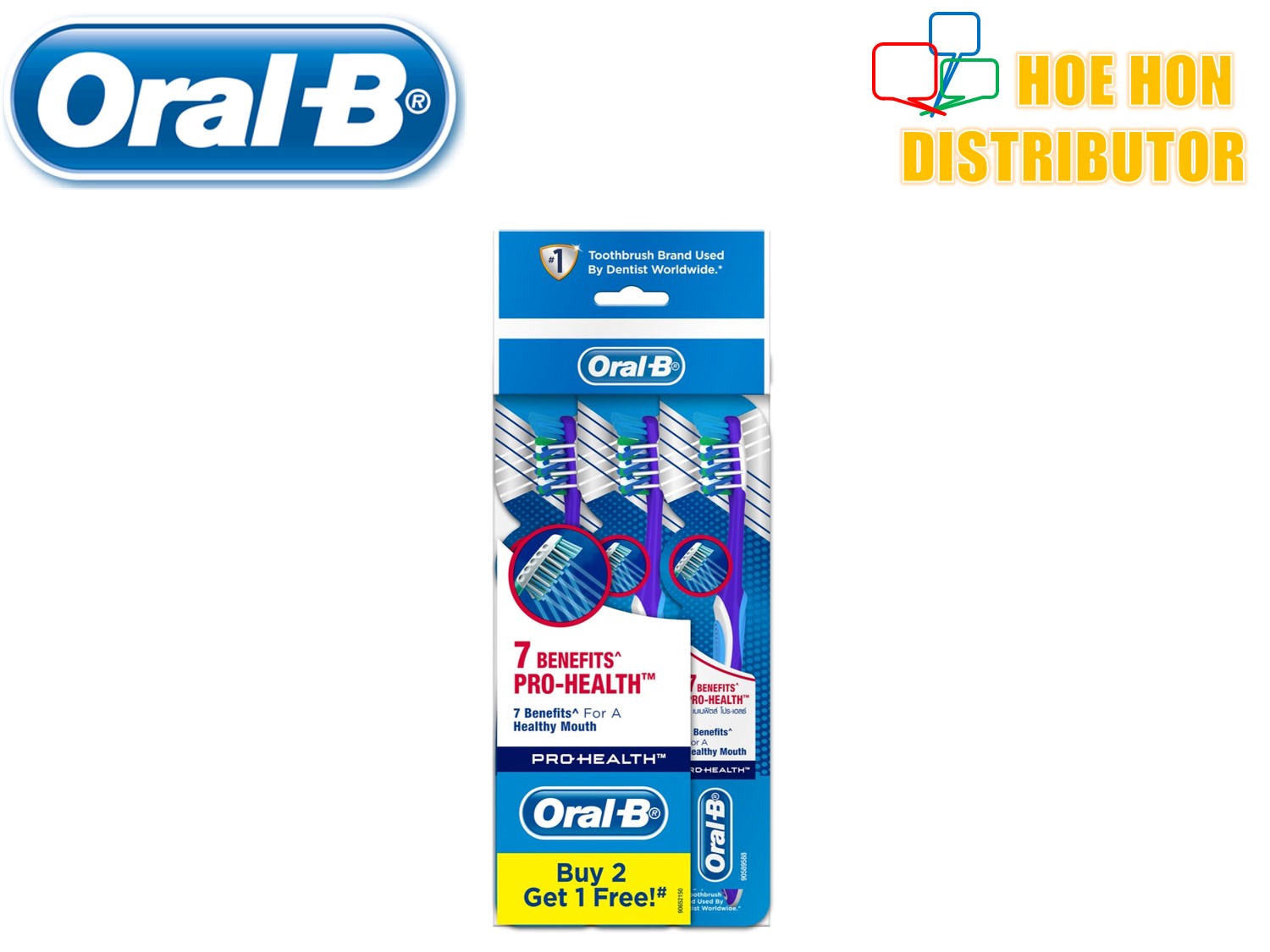 Value Pack Oral B 7 Benefits Pro Health Toothbrush Soft Bristle 