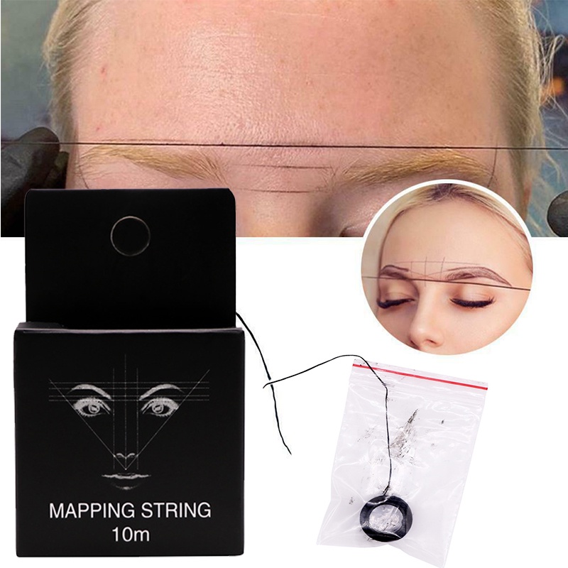 10m Professional PreInked Mapping String Eyebrow Tattoo Thread Eyebrow