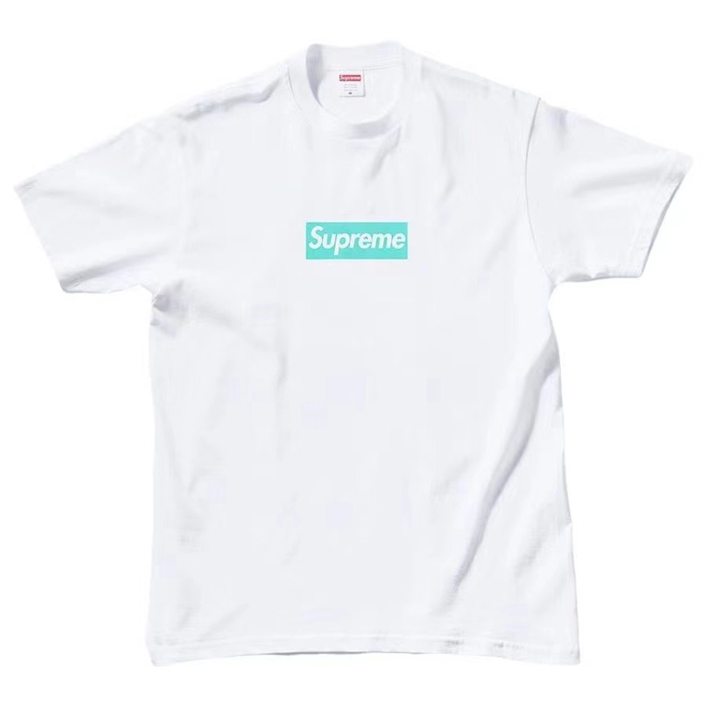 Supreme x Tiffany Co. Box Logo Tee/T-shirt | Shopee Malaysia