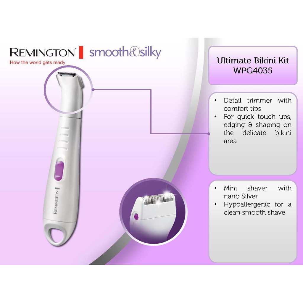 remington smooth and silky ultimate bikini kit