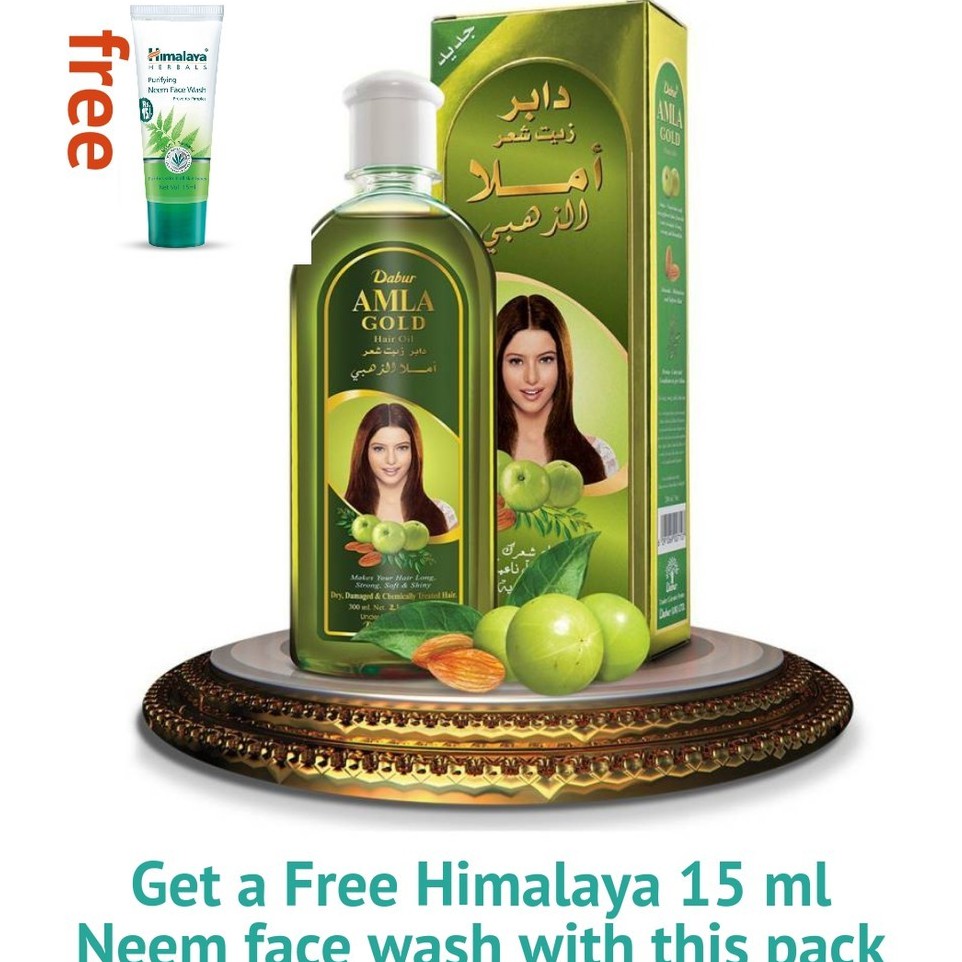 Dabur Amla Gold Hair Oil 100ML {Rapid Result}+ FREE Himalaya Neem face wash  15ml | Shopee Malaysia