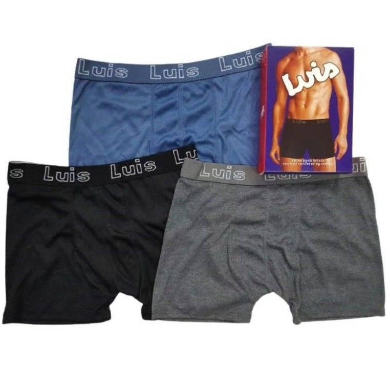 boxer lelaki Luis Men Boxer Underwear 3pcs BOXERS MAN / Seluar Boxer ...