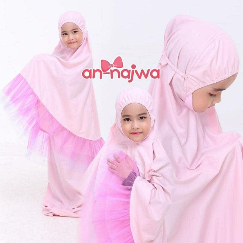 Telekung Tutu Unicorn Eksklusif Kanak-kanak dan Dewasa by An Najwa Material Cotton Premium CHAT UNTUK SULAM NAMA