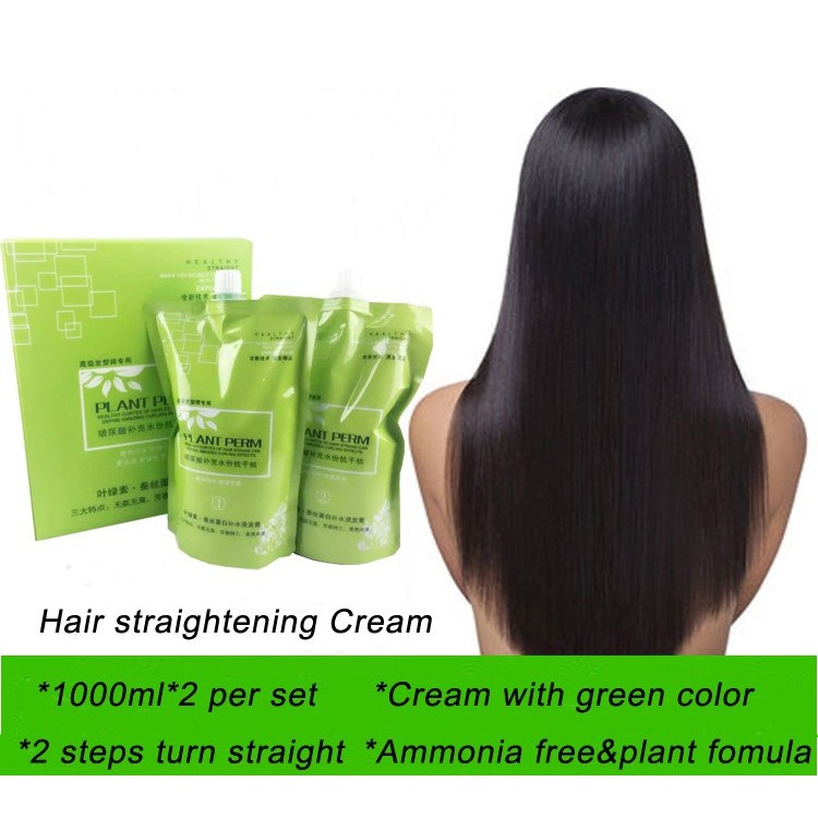 Plant Perm Hair Straightening Cream Ammonia Free&Plant Formula 1000ml  set*Ready Stock | Shopee Malaysia
